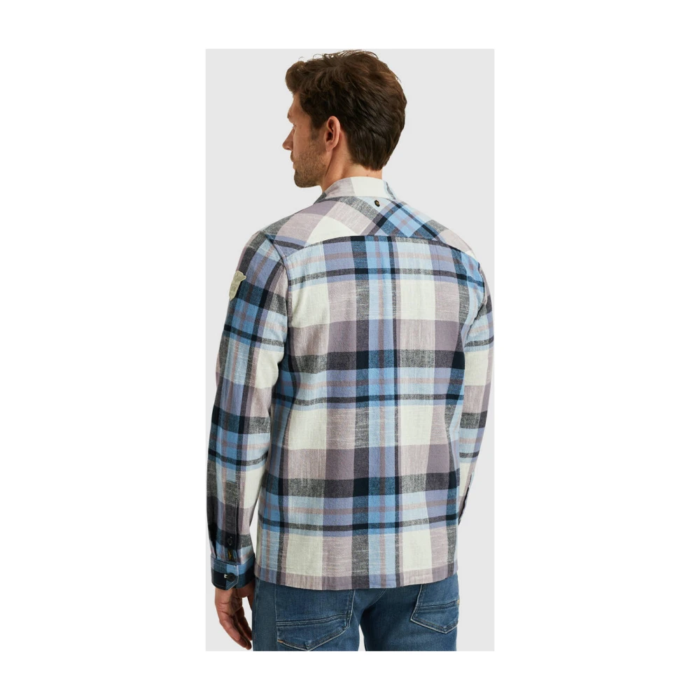 PME Legend Slub Yarn Dyed Overhemd Lange Mouw Multicolor Heren