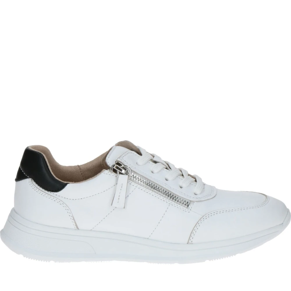 Caprice Women's White Sneakers, 5 Uk, Black Trainers For