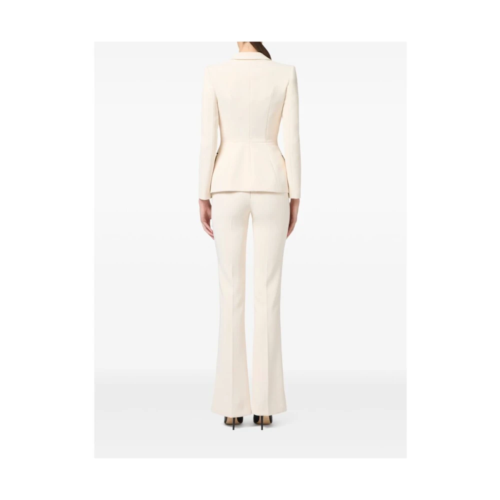 Elisabetta Franchi Stijlvolle Jas Gi12951E2 E84 Beige Dames