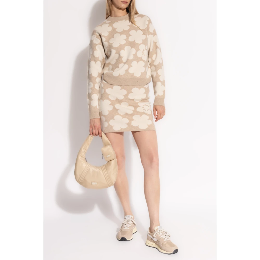 Kenzo Rok met logo Beige Dames