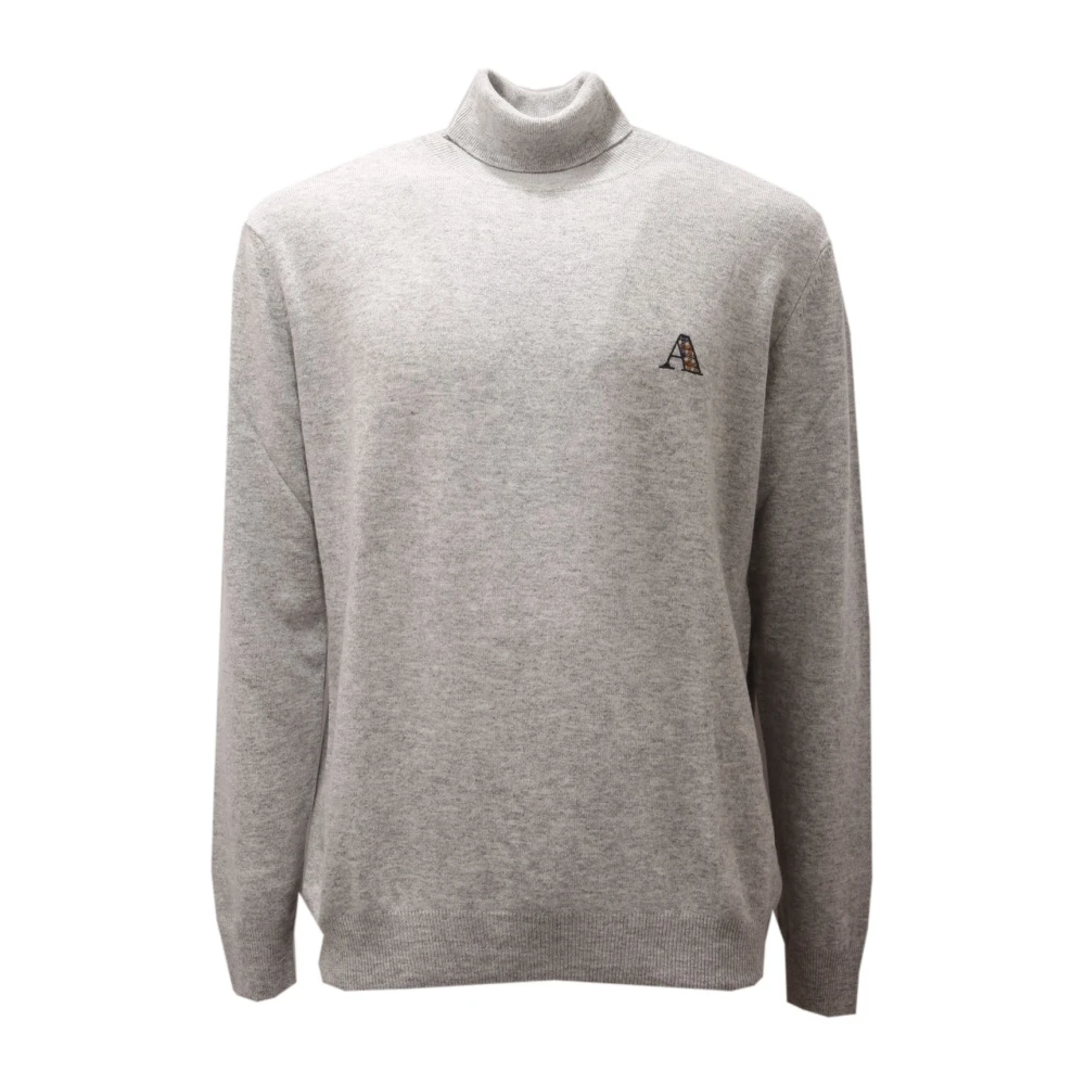 Aquascutum Men's Gray 45022 Turtleneck - Turtlenecks - 2XL - Knitwear