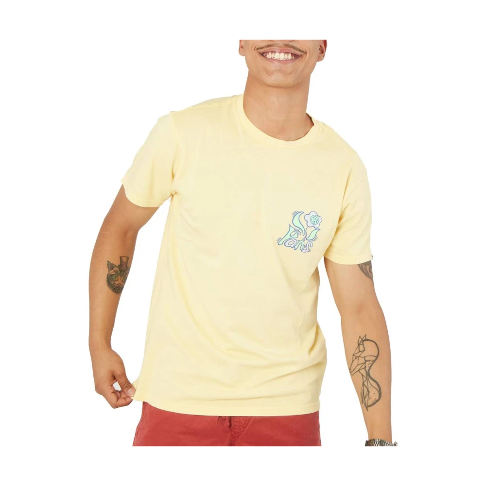Vans Peace Flower T-Shirt Yellow Heren