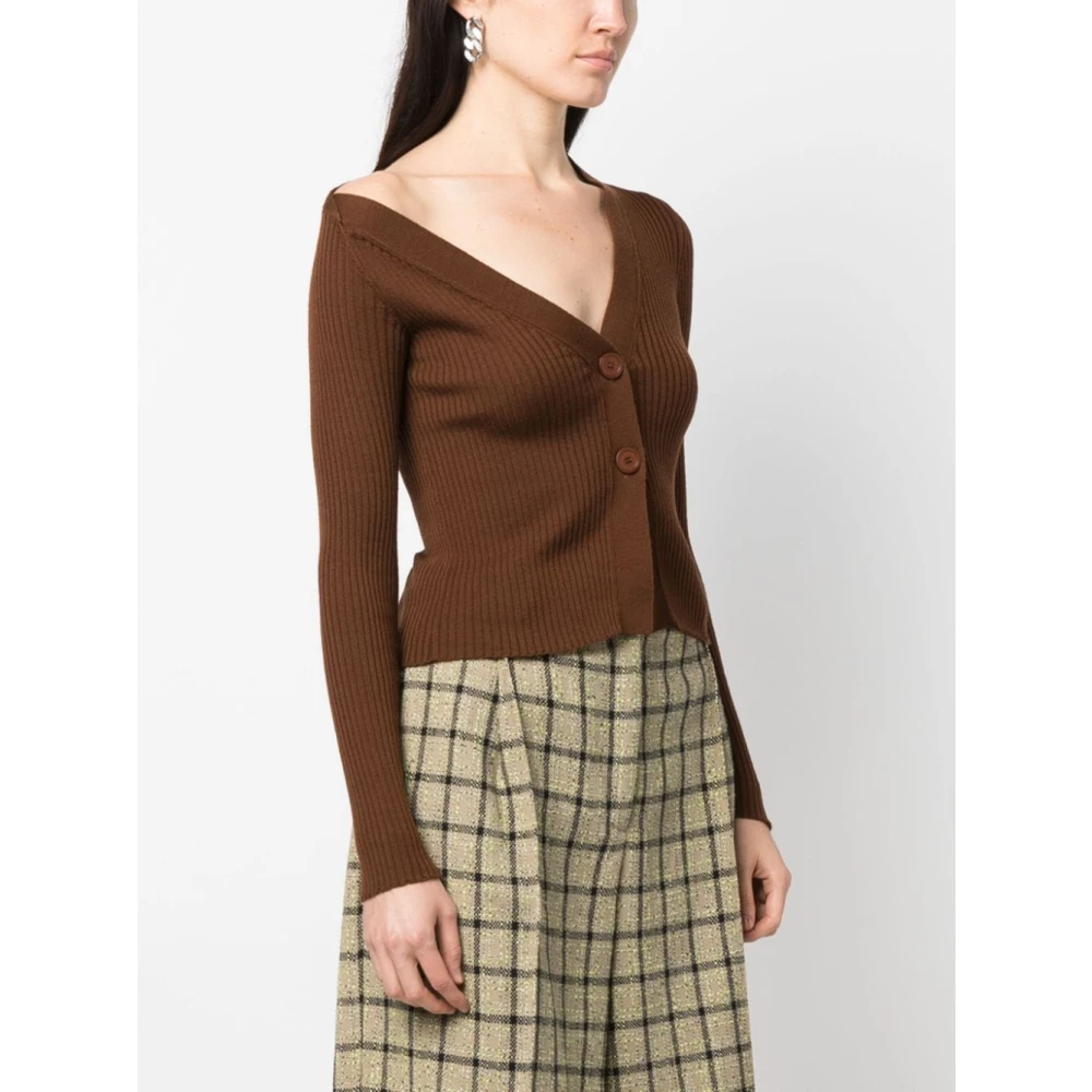 Semicouture Bruine Sweater Collectie Brown Dames