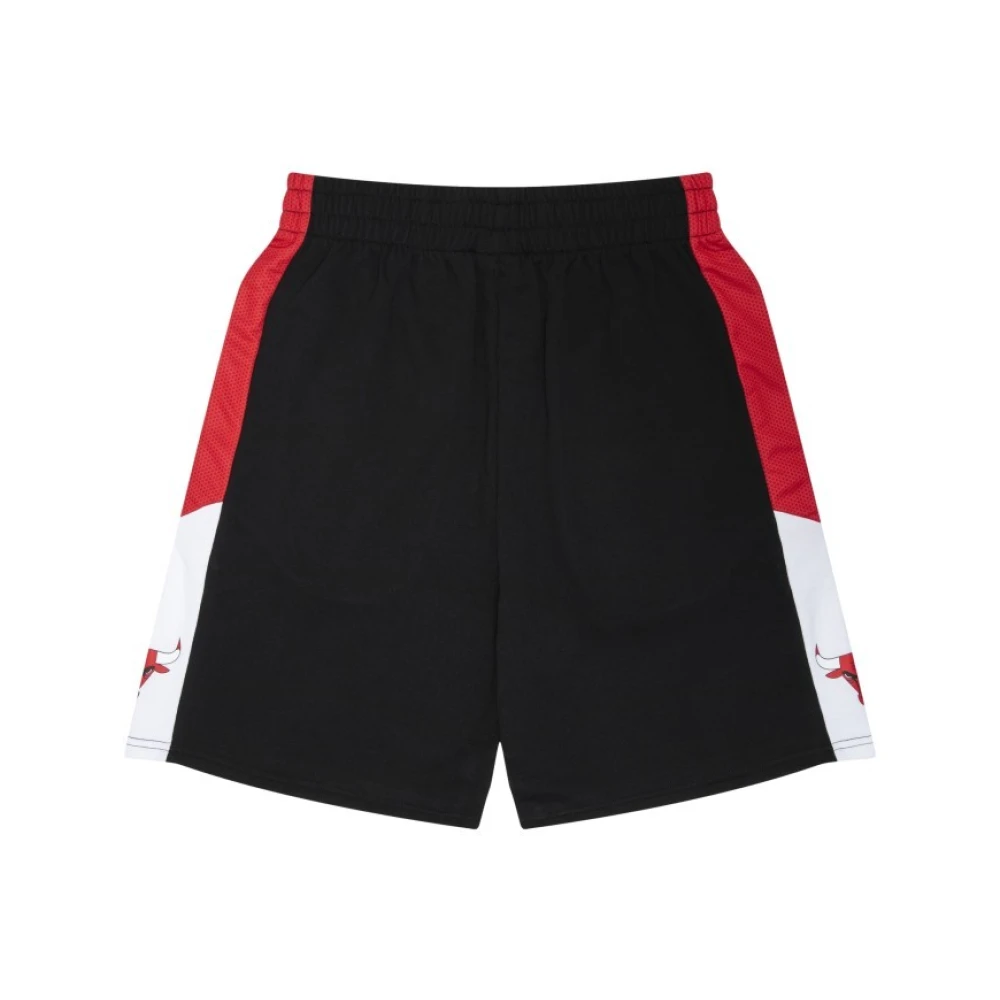 New Era Svarta Bulls NBA Mesh Shorts Black, Herr