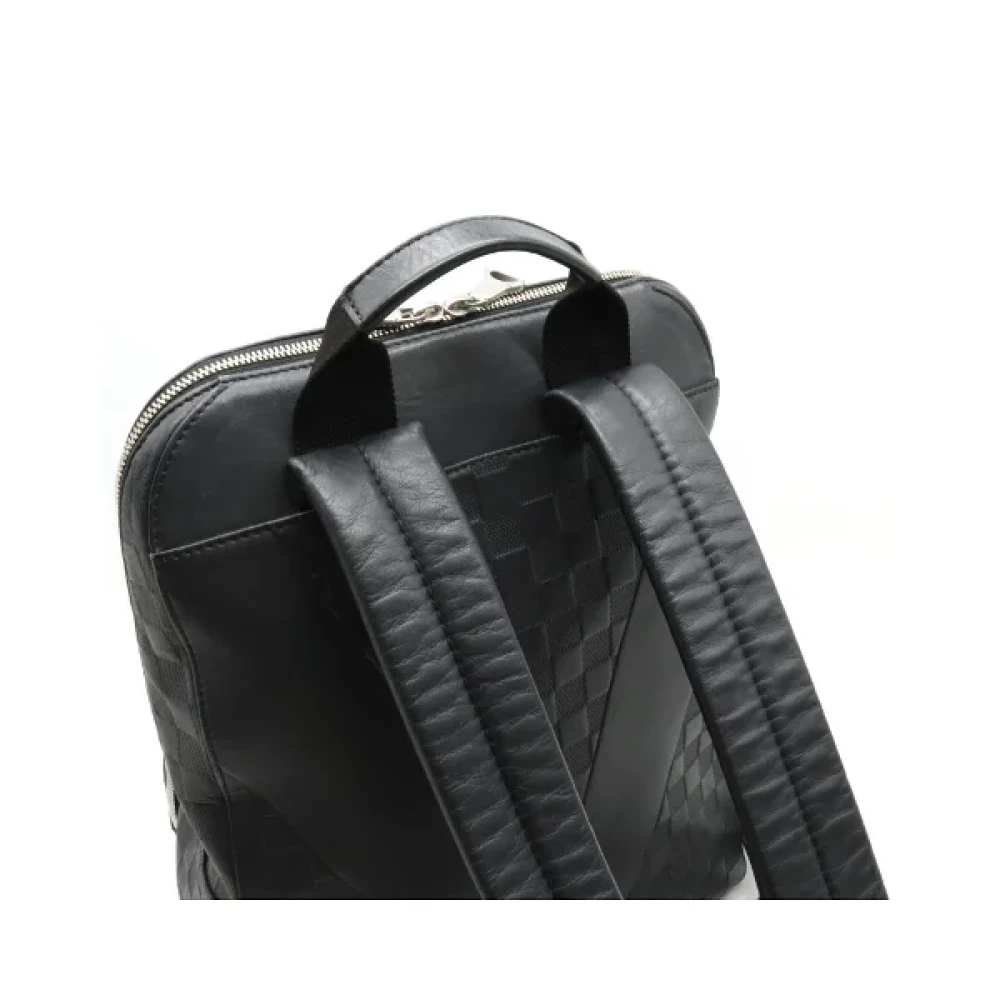 Louis Vuitton Vintage Pre-owned Canvas backpacks Black Heren