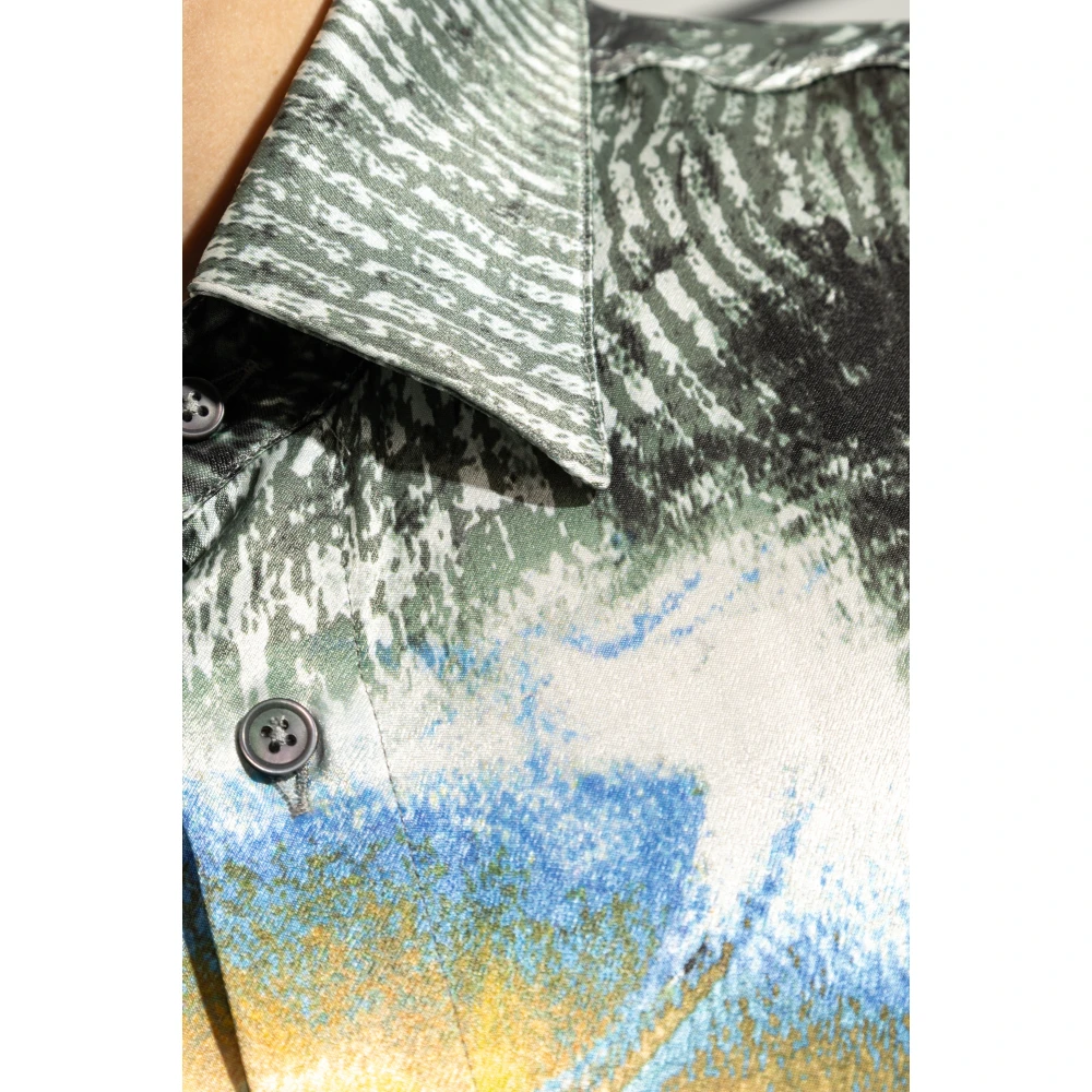 Diesel Gedrukt Shirt S-Gacy Multicolor Heren