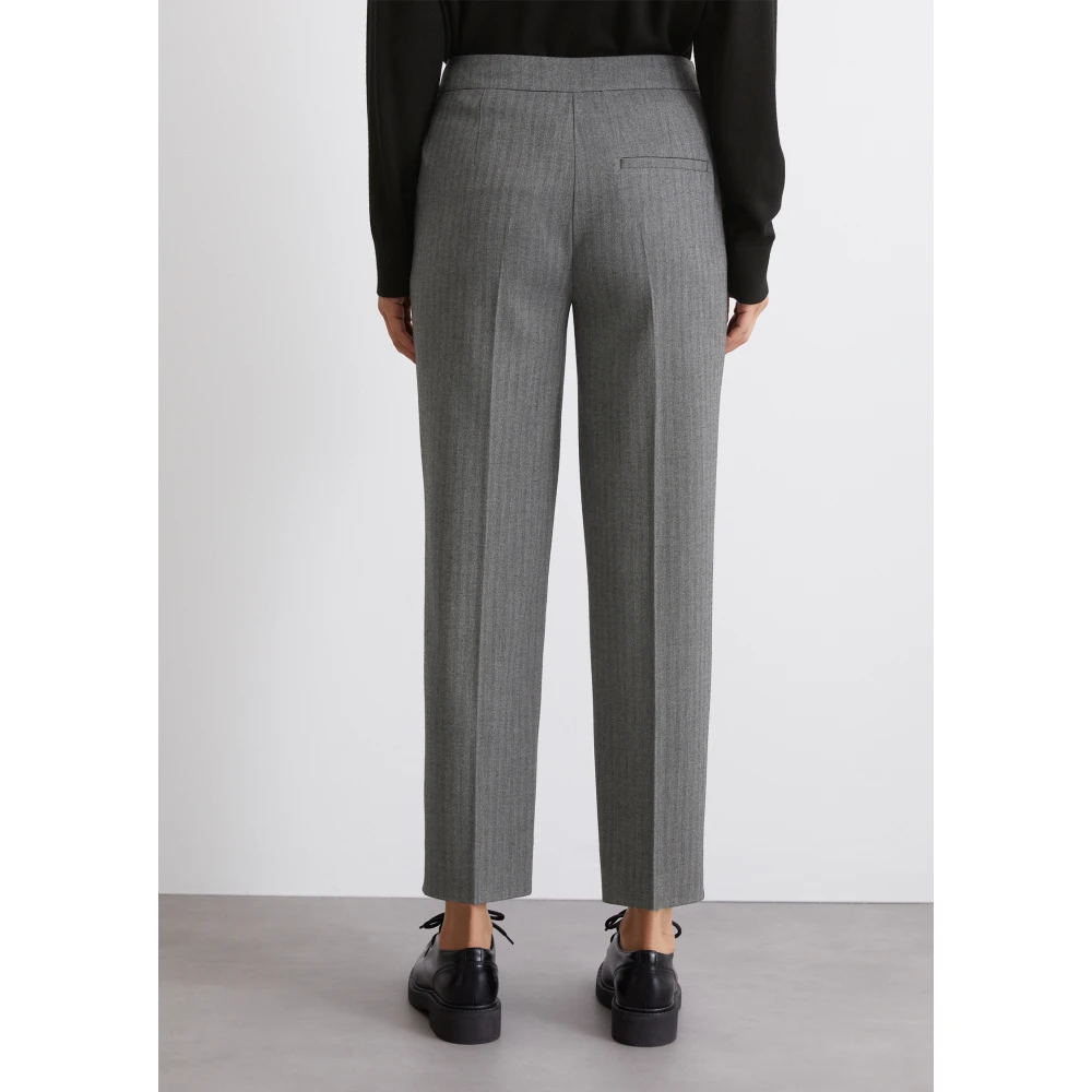Marc O'Polo Gestreepte sigarettenbroek slim Gray Dames