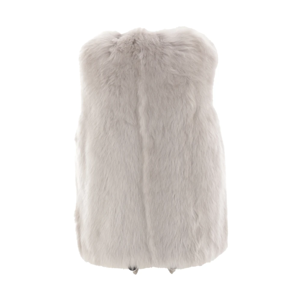 Yves Salomon Shearling Jassen White Dames