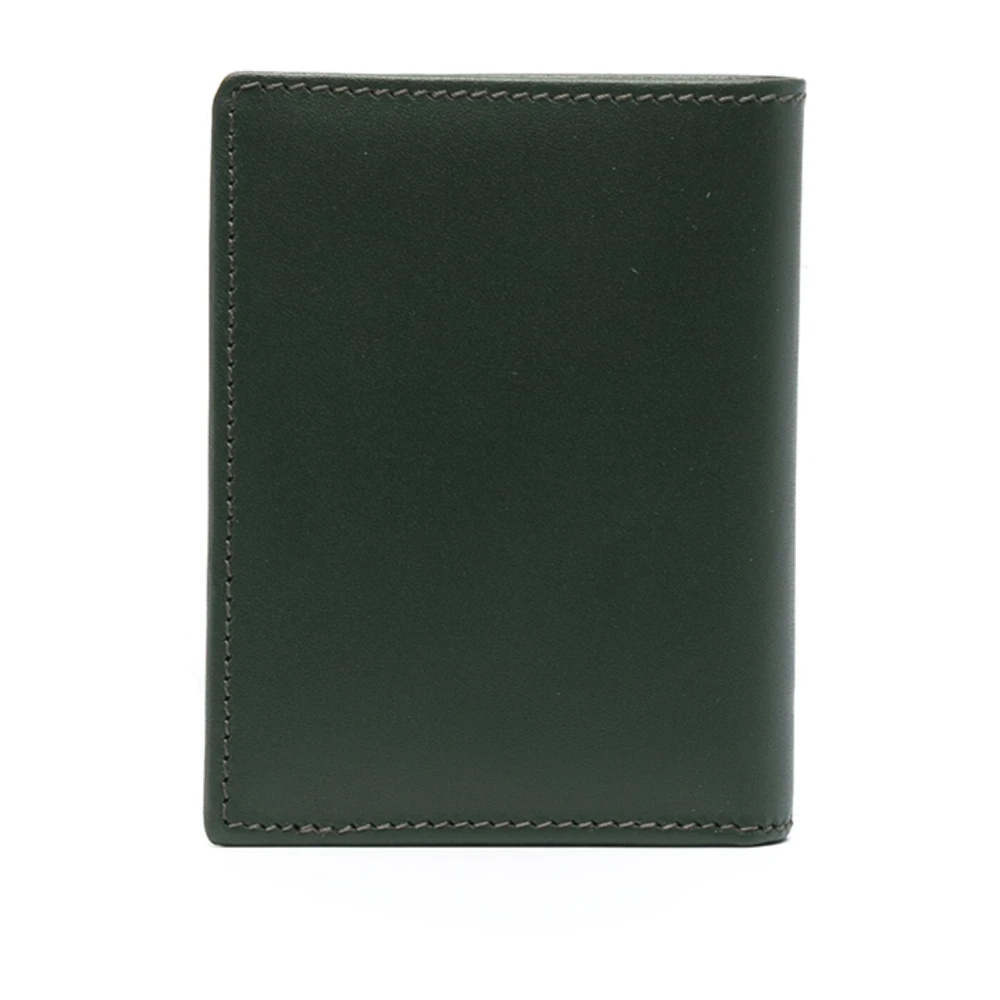 Comme des Garçons Groene Leren Portemonnee Klassieke Lijn Green Unisex