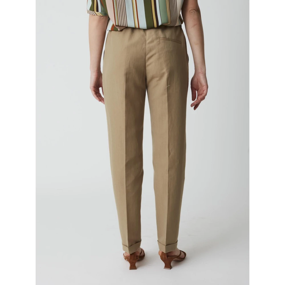 Aspesi Casual Katoenen Broek Beige Dames