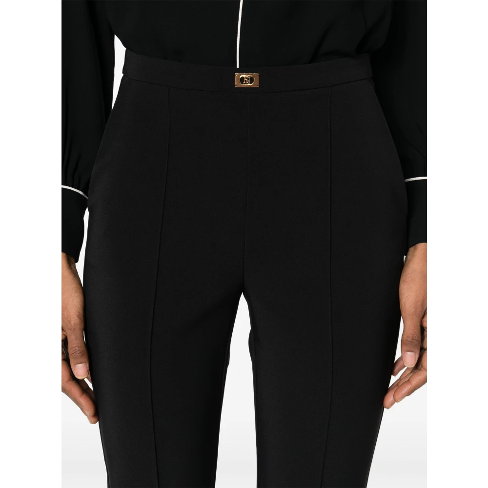 Elisabetta Franchi Zwarte Broek 110 Black Dames