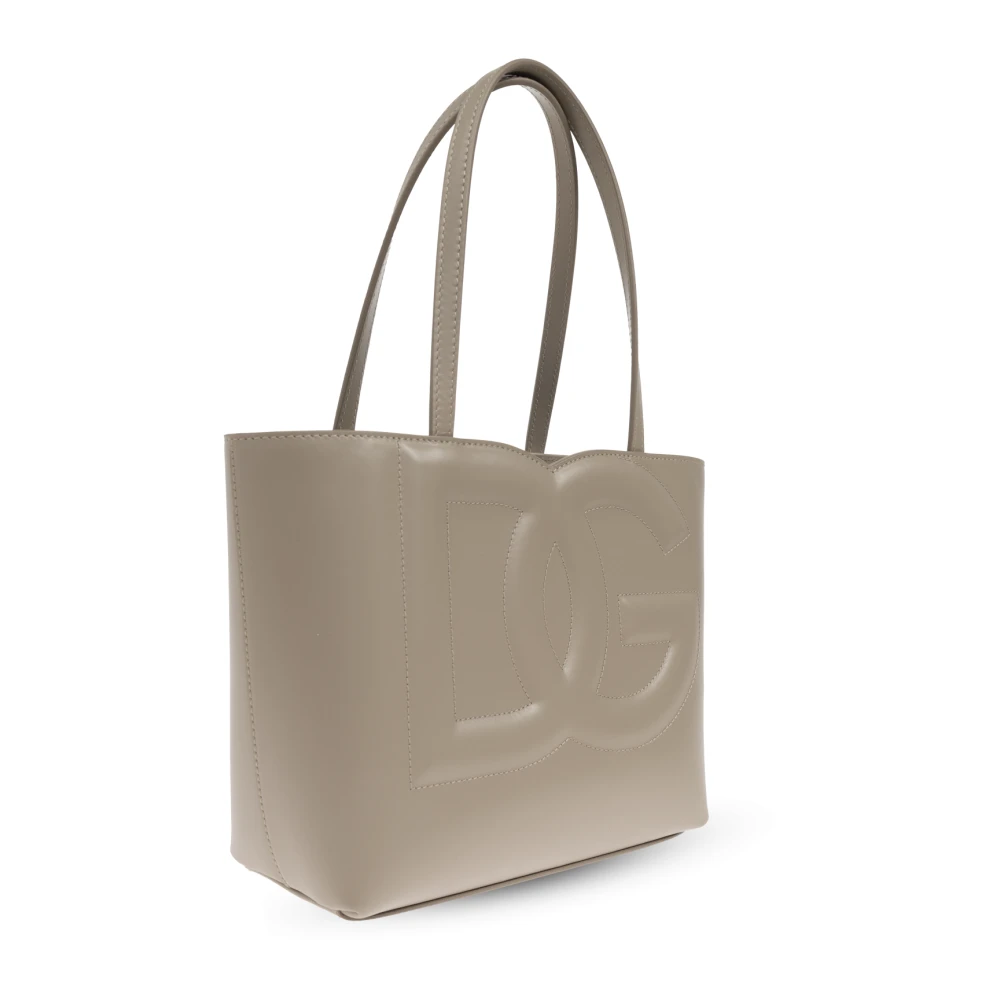 Dolce & Gabbana DG Logo Kleine tote tas Gray Dames