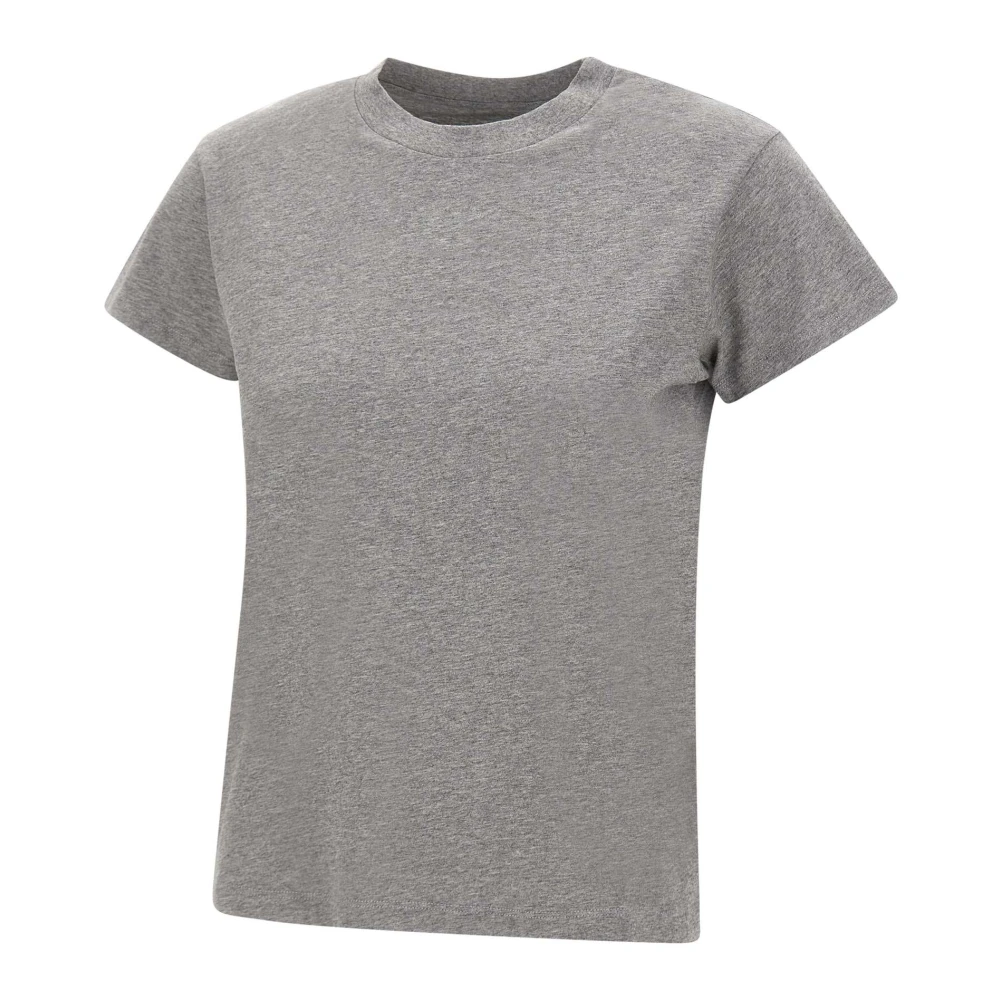 Mm6 Maison Margiela Women's Gray T-Shirts, M, Numeric T-Shirt