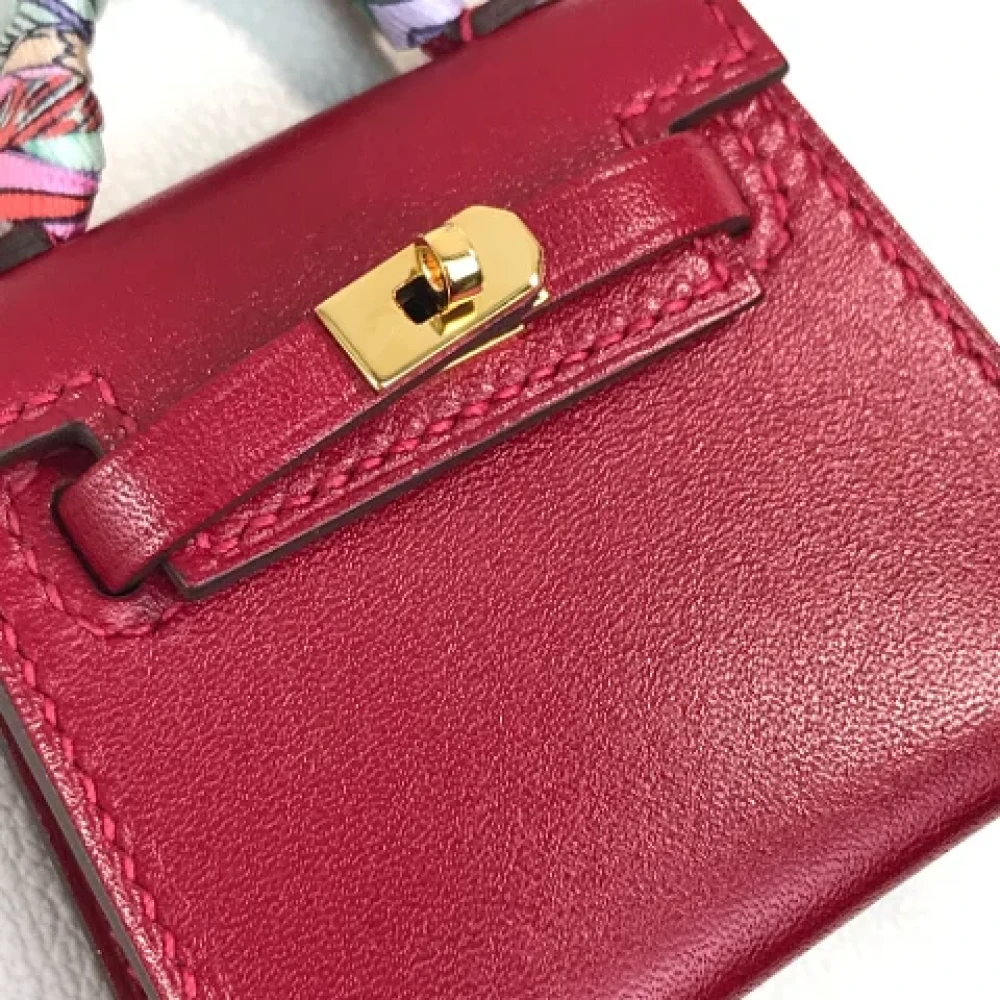 Hermès Vintage Pre-owned Silk handbags Red Dames