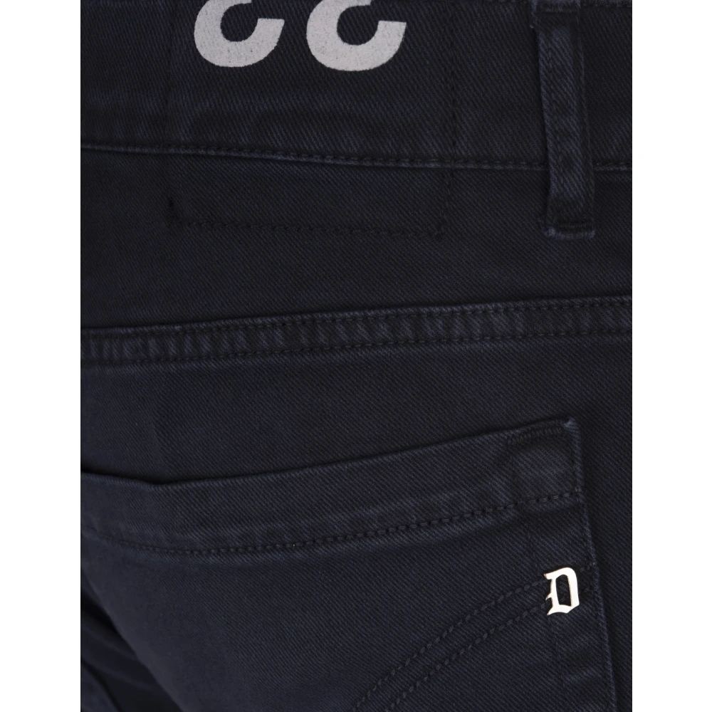 Dondup Blauwe Skinny Fit Five-Pocket Broek Blue Heren
