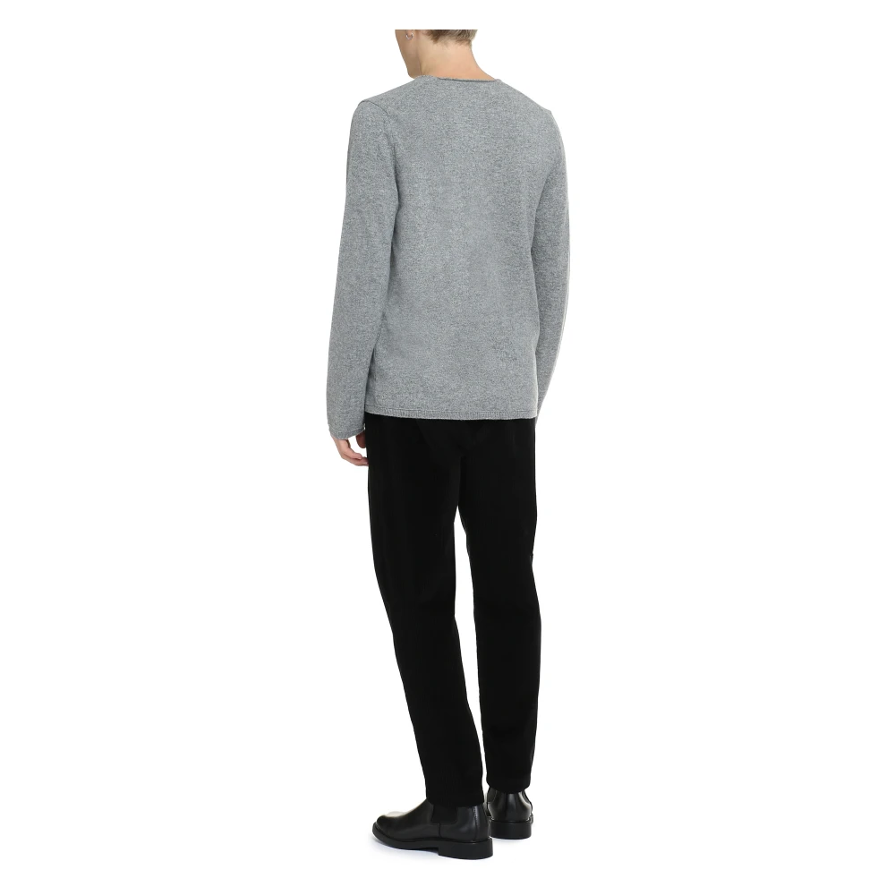 Comme des Garçons Lacoste Wol Crew-Neck Sweater Gray Heren