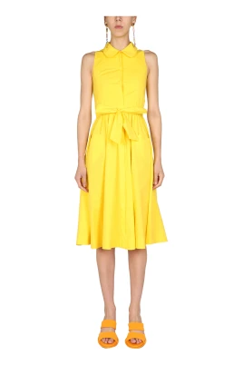 Sleeveless Dress with Heart Pockets