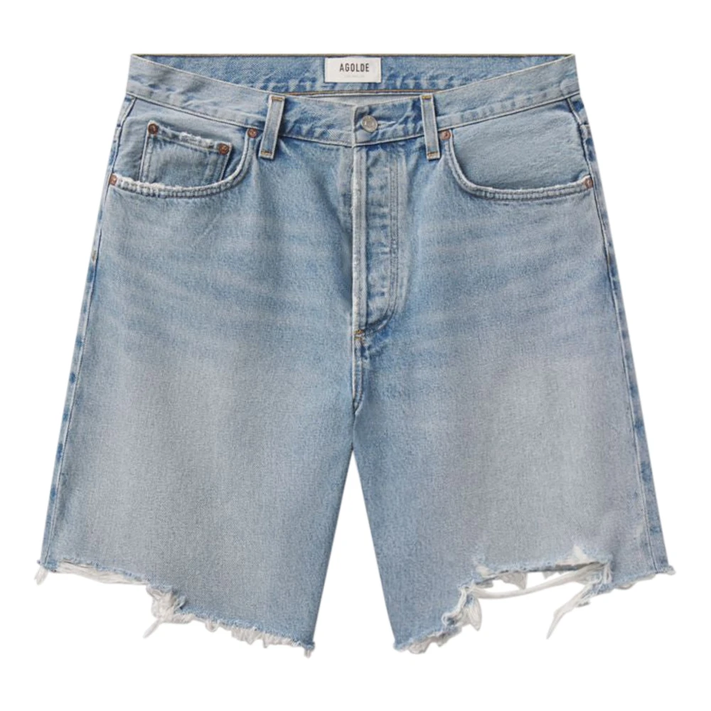 Agolde Vrouw Blauw Korte Broeken Dames, W28, Denim, Denim Shorts