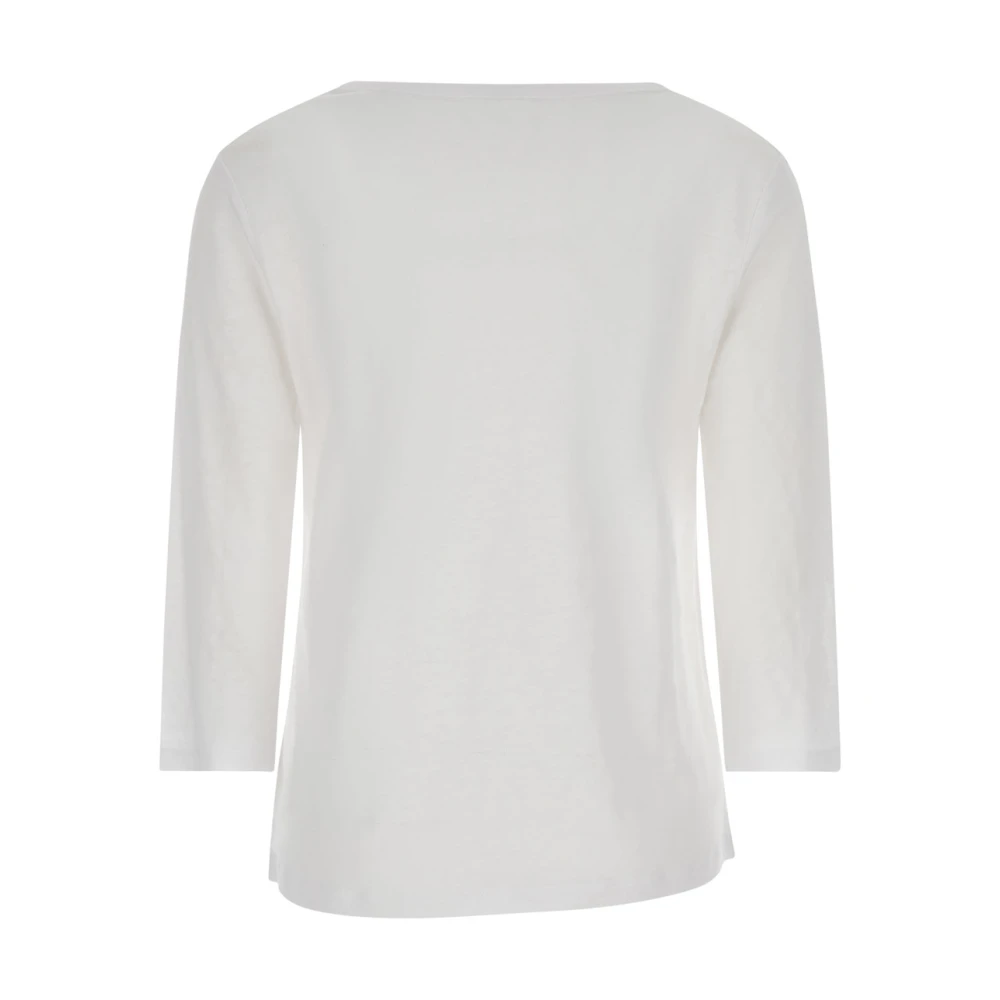 allude Long Sleeve Tops White Dames