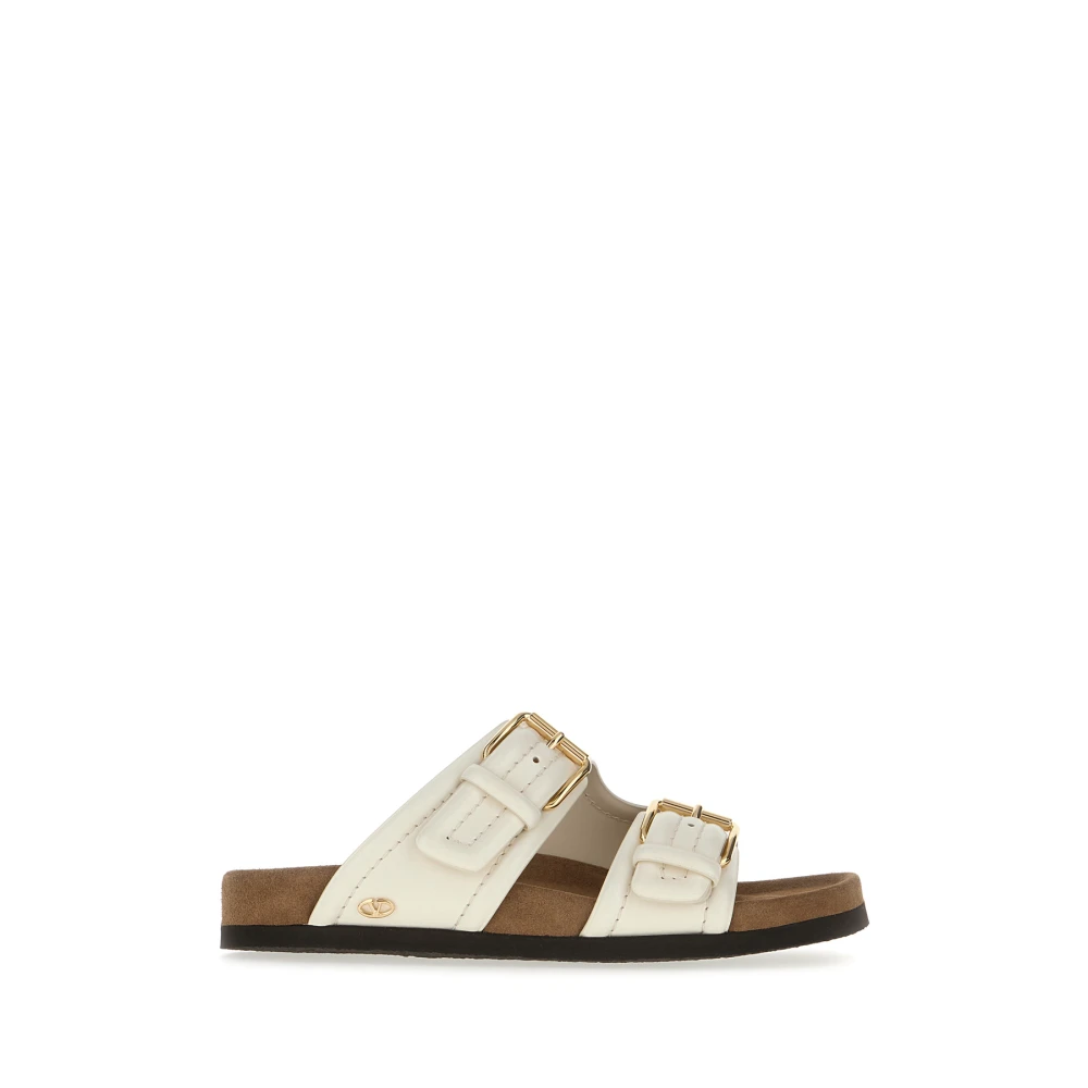 Valentino Garavani Women's Beige Fussfriend Slide Sandal
