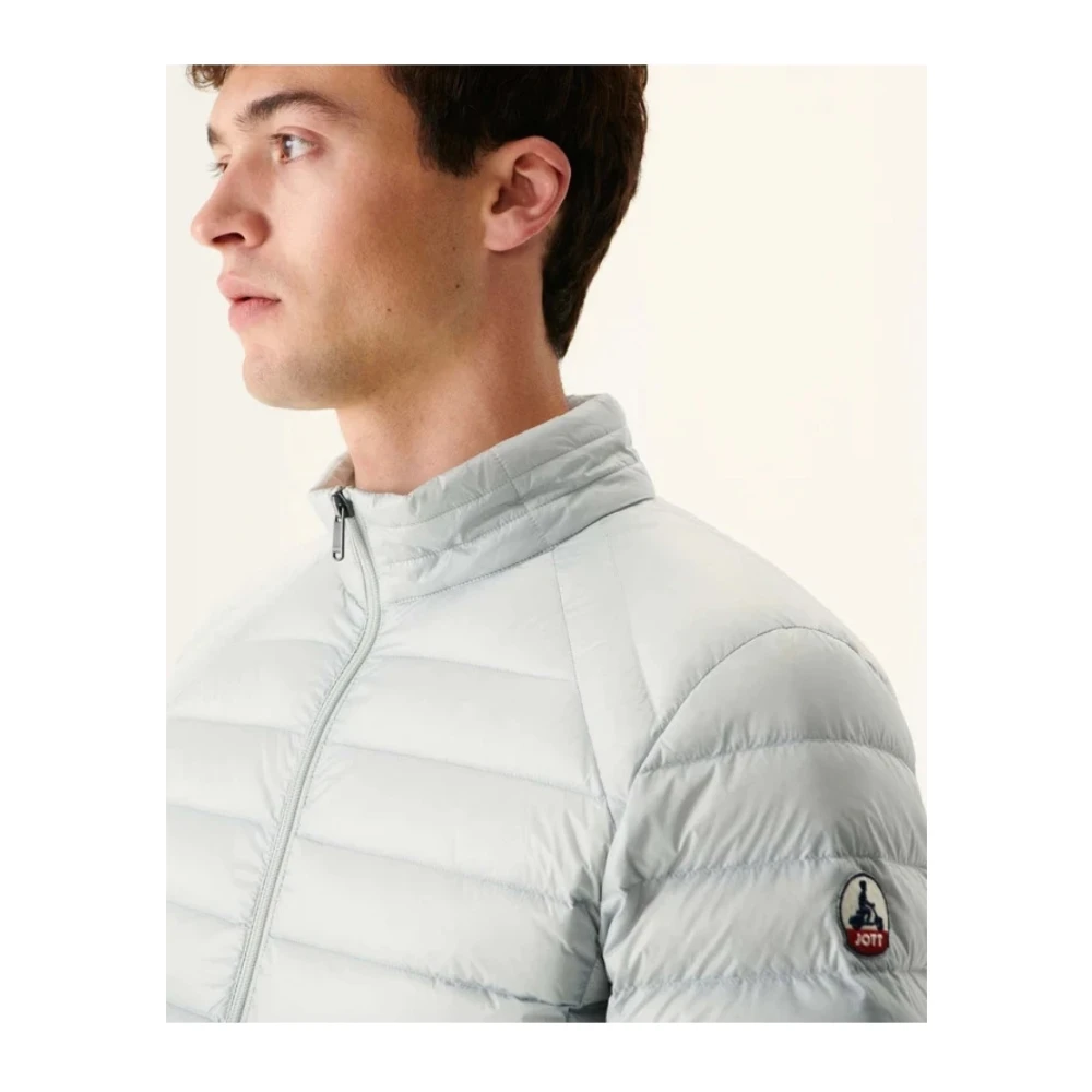 Jott Lichte getailleerde donsjas Net over de top Gray Heren