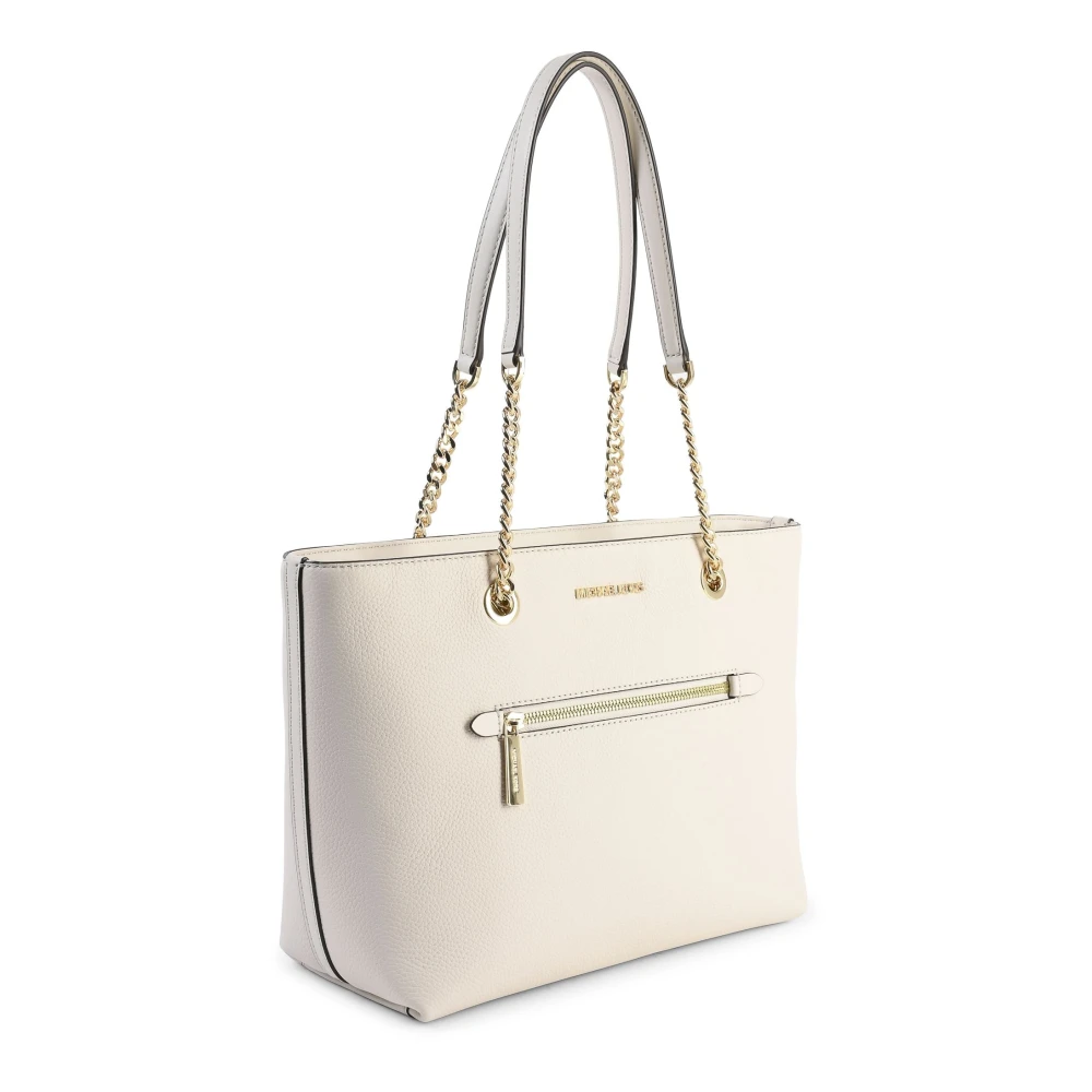 Michael Kors Chain Tote Bag Beige Dames