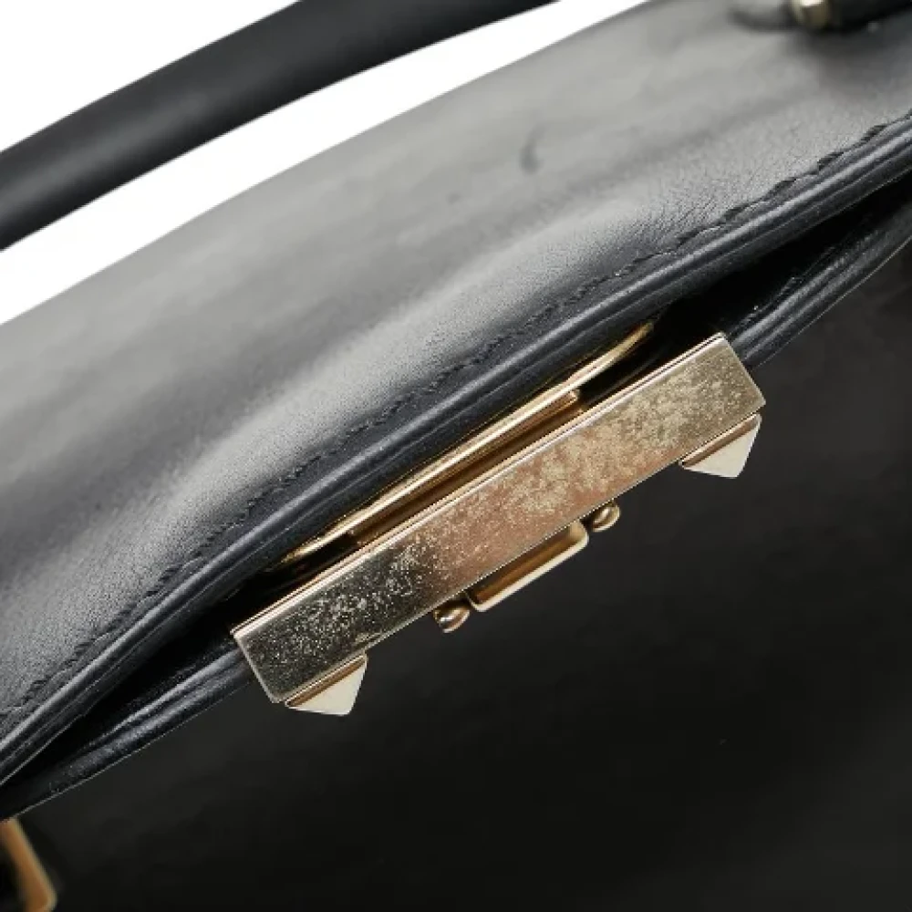 Valentino Vintage Pre-owned Leather handbags Black Dames