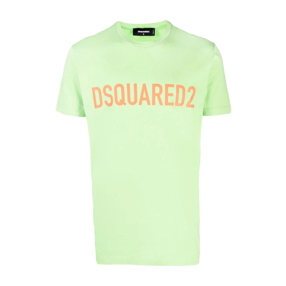 Dsquared2 Katoenen T-shirt Gemaakt in Italië Green Heren