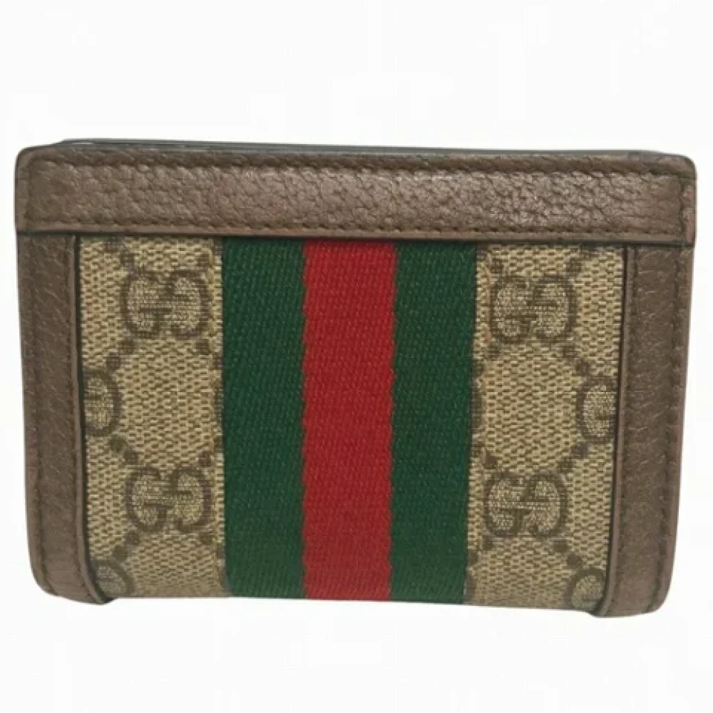 Gucci Vintage Pre-owned Leather wallets Brown Dames