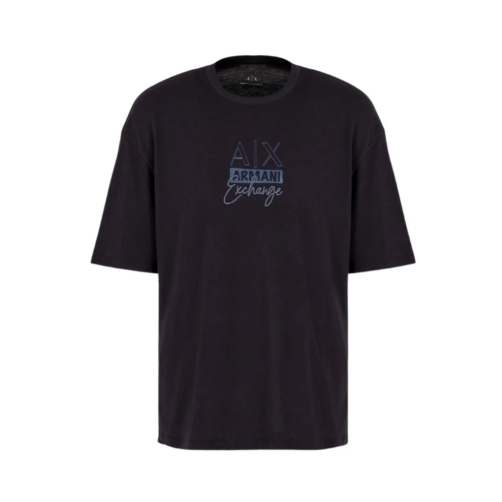 Armani Exchange Classic Tee Blue Heren