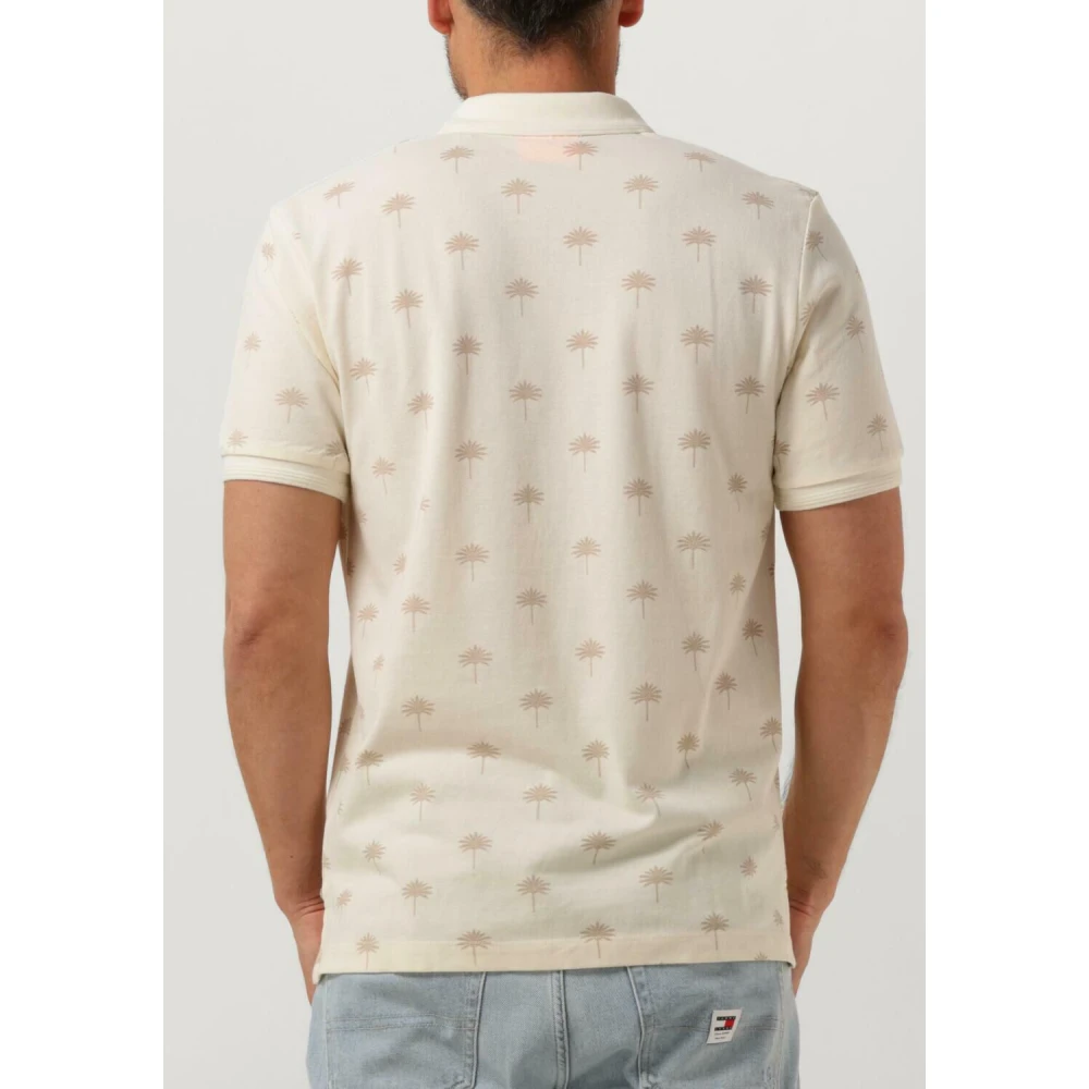 Scotch & Soda Heren Mini AOP Polo Shirt Beige Heren