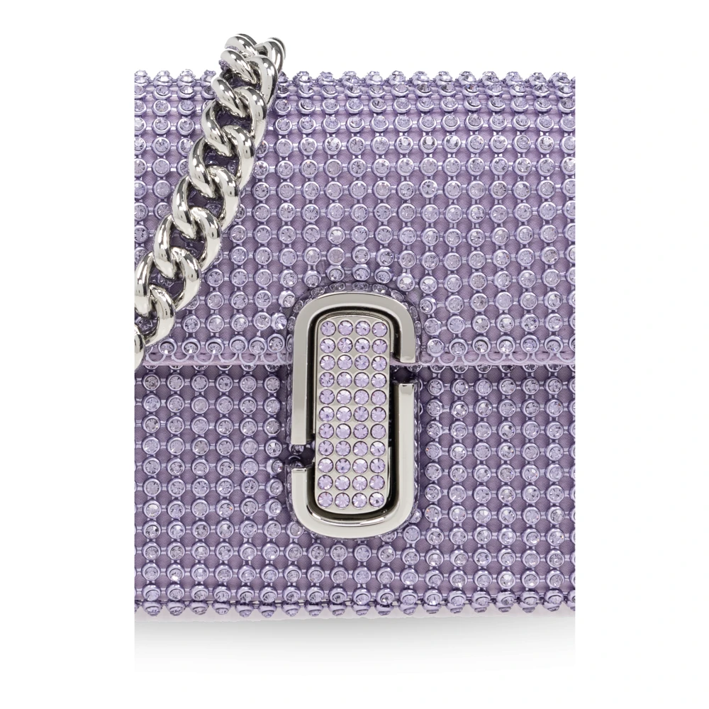 Marc Jacobs Mini The Rhinestone Schoudertas Purple Dames