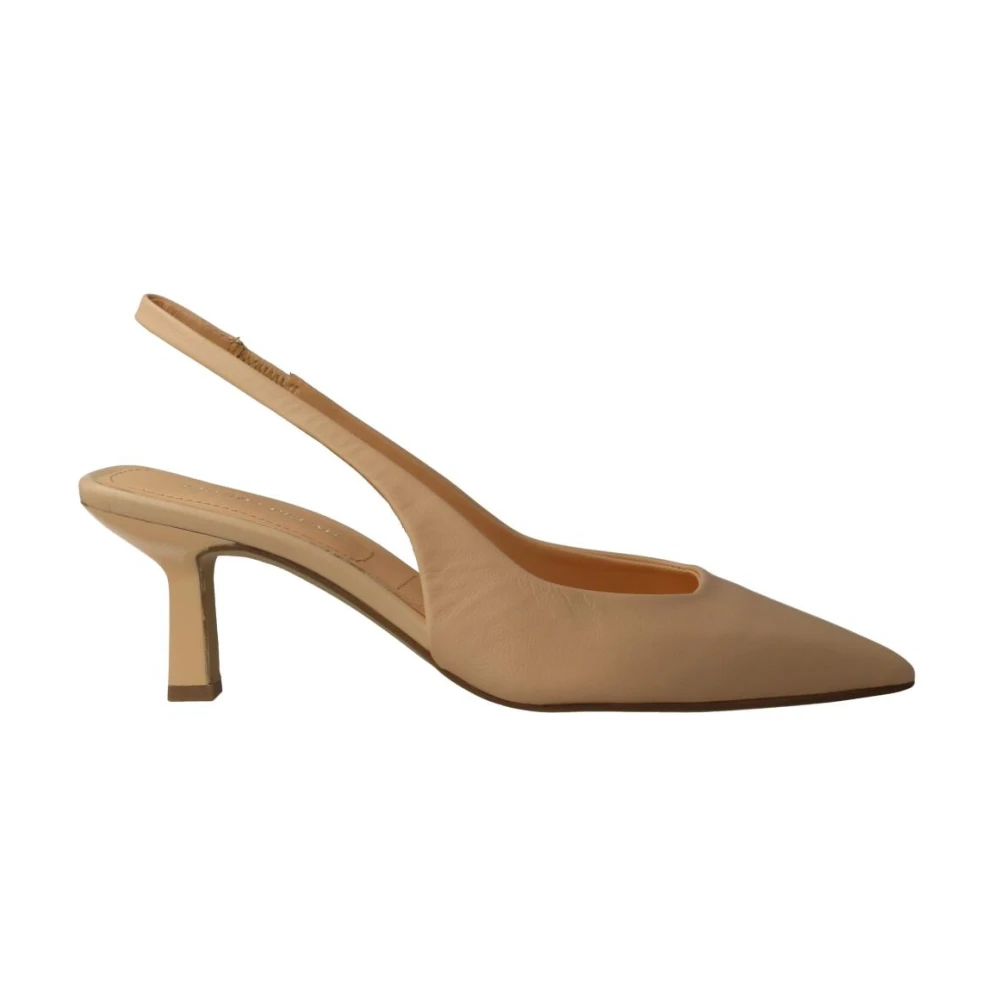 Bruno Premi Donna Beige Sandali Con Tacco Alto In Pelle Di Salmone