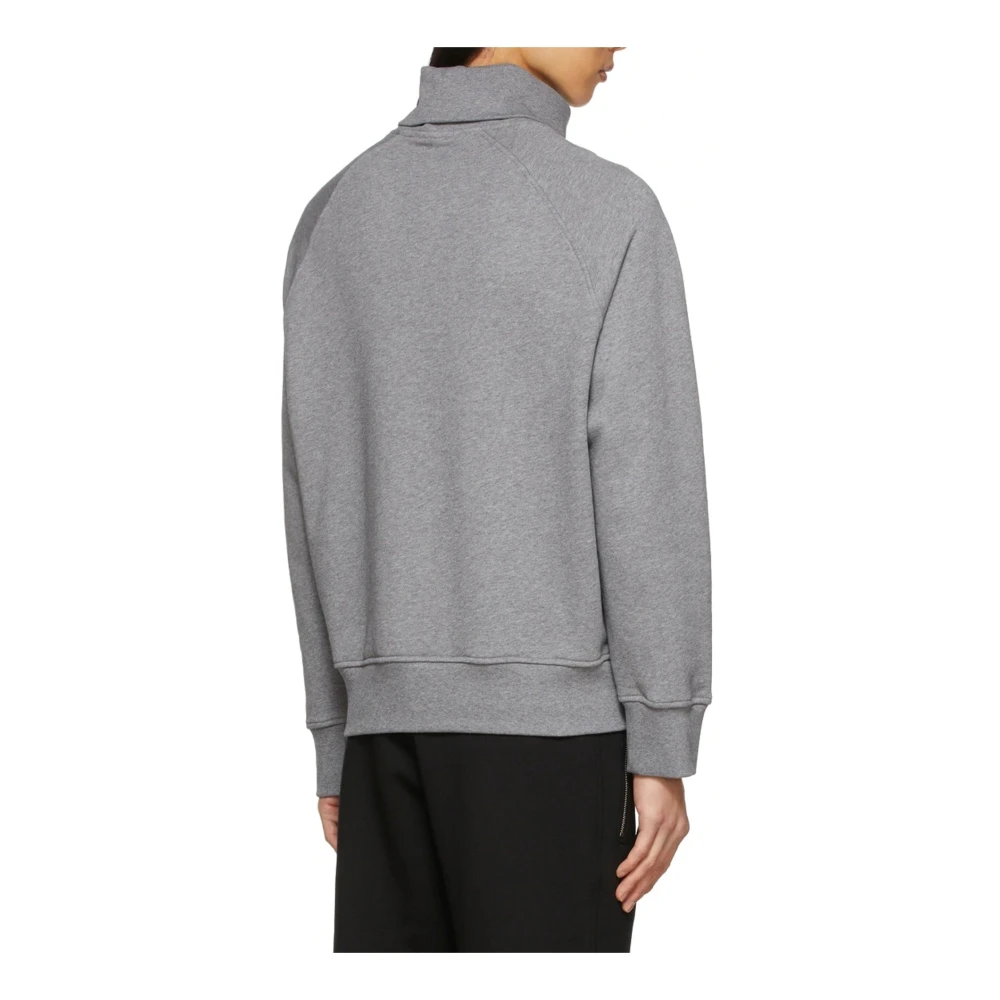 Neil Barrett Jewel Turtleneck Sweatshirt met Patch Detail Gray Dames