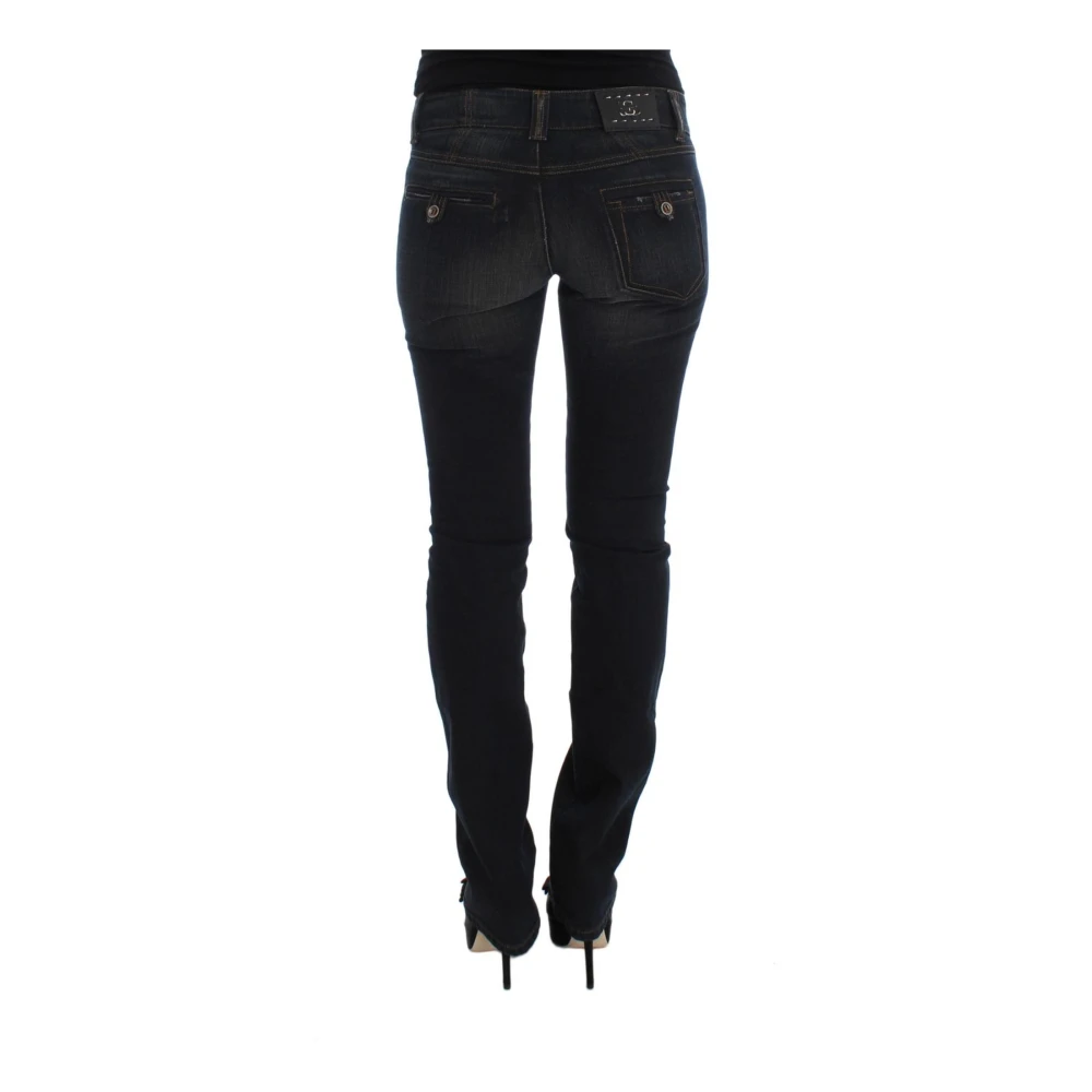 Ermanno Scervino Blauwe Slim Fit Jeans Black Dames