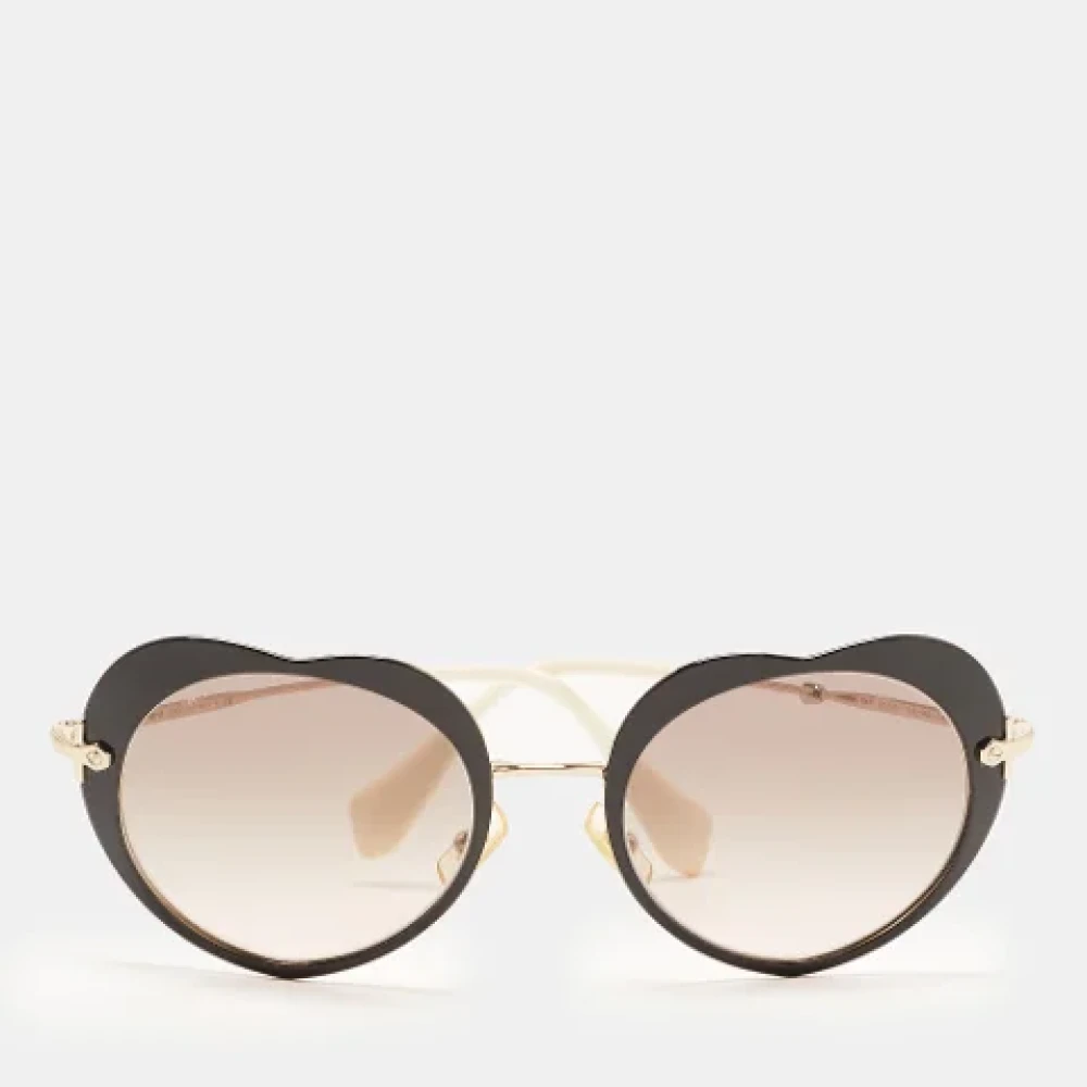 Miu Pre-owned Acetate sunglasses Brown Dames