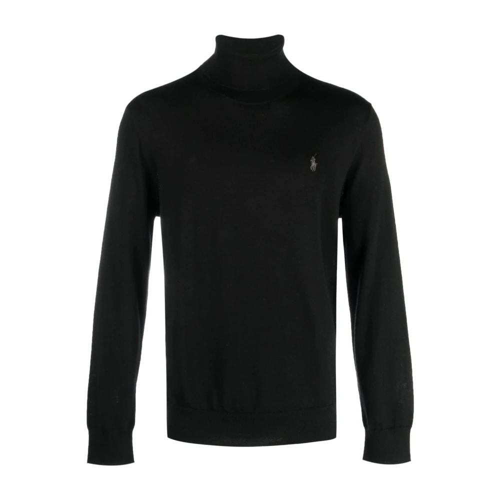Polo Ralph Lauren Men's Black Turtlenecks, 2XL, Knitwear Sleeve Pullover