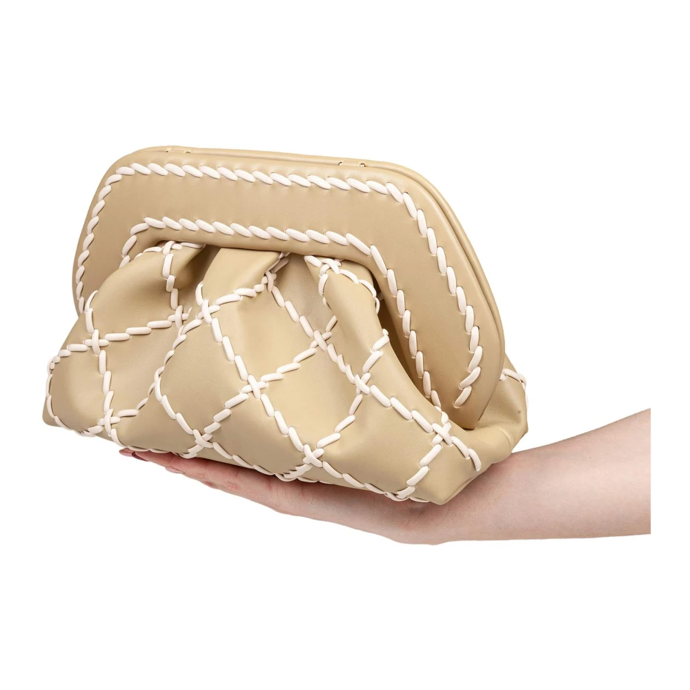 THEMOIRè Vegan Olijf Clutch Tas Green Dames
