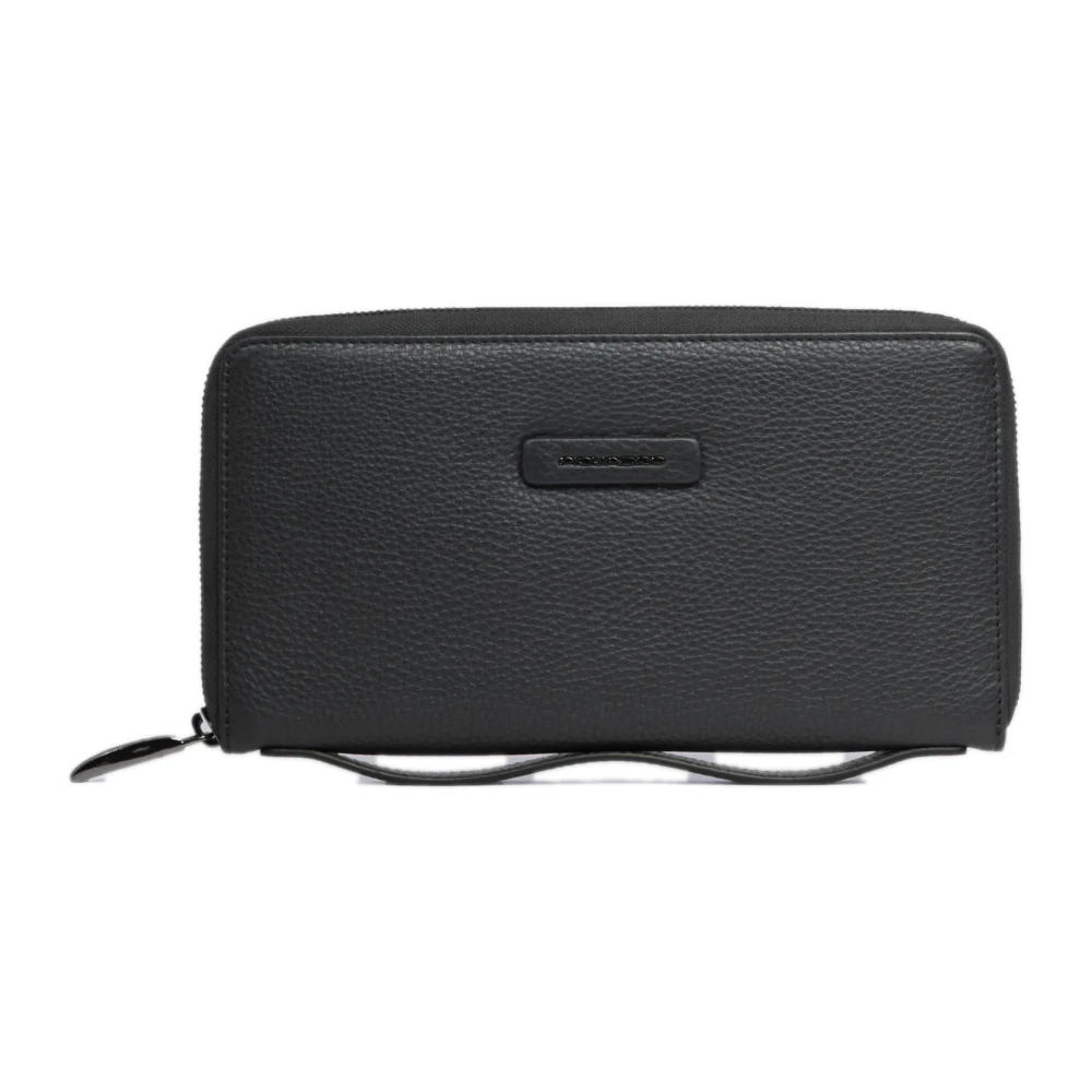 Piquadro Herr Svart Accessoarer One Size, Läder, Läder Handledsväska