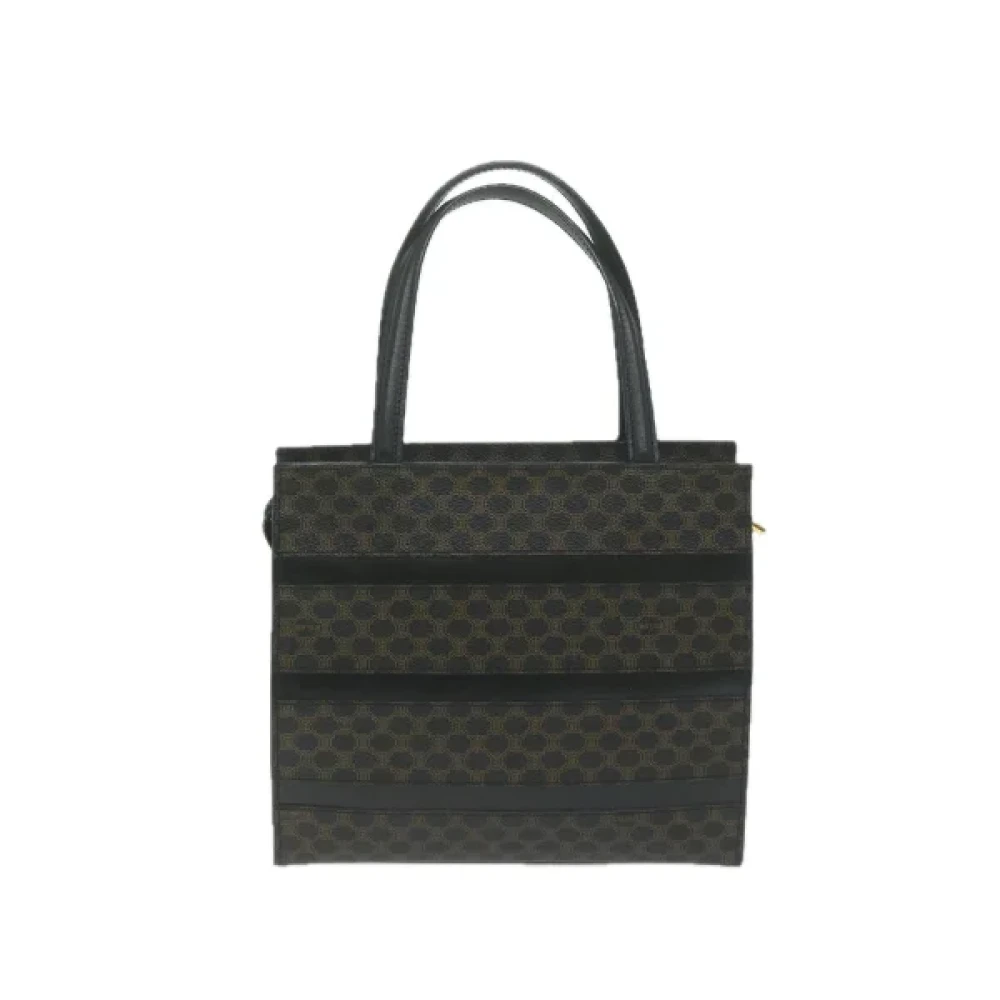 Celine Vintage Pre-owned Leather handbags Brown Dames