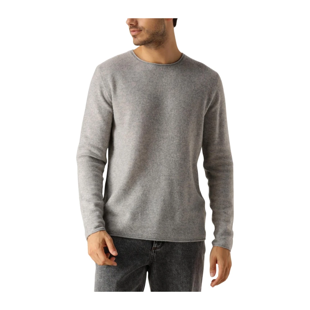 American vintage Grijze Wol Trui voor Heren Gray Heren