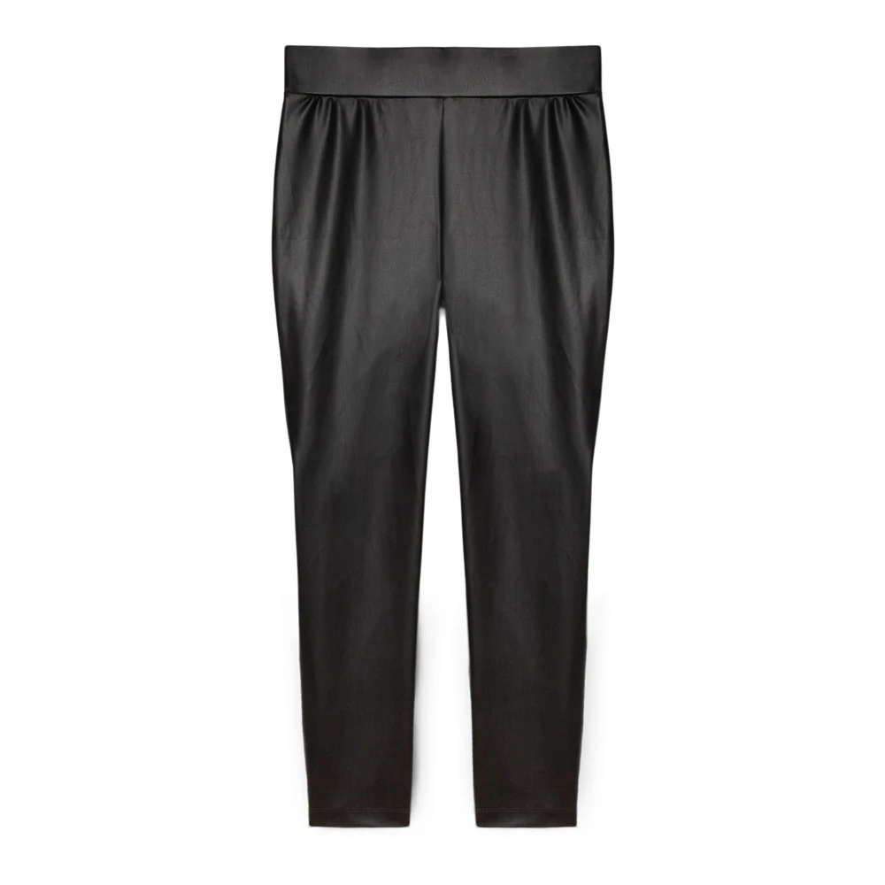 Fiorella Rubino Faux Leather Leggings Black Dames