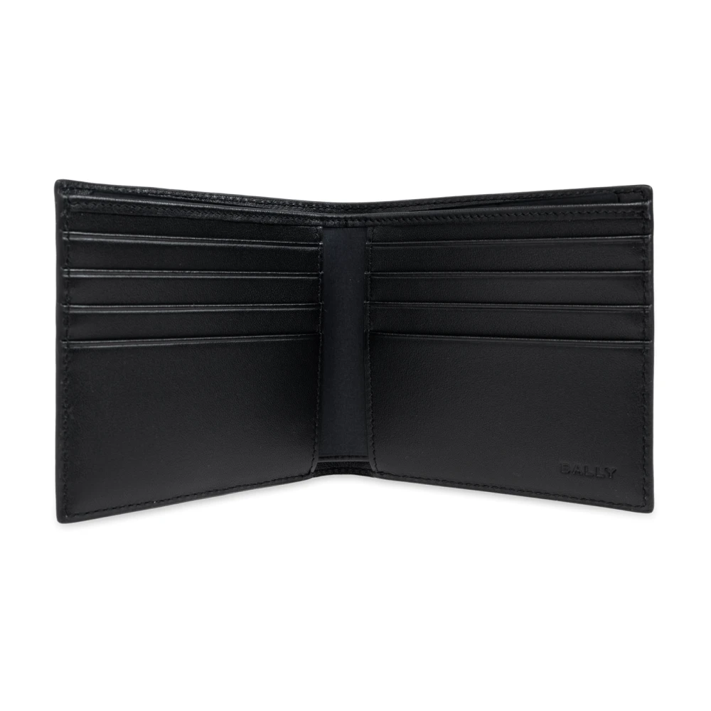 Bally Leren portemonnee Black Heren