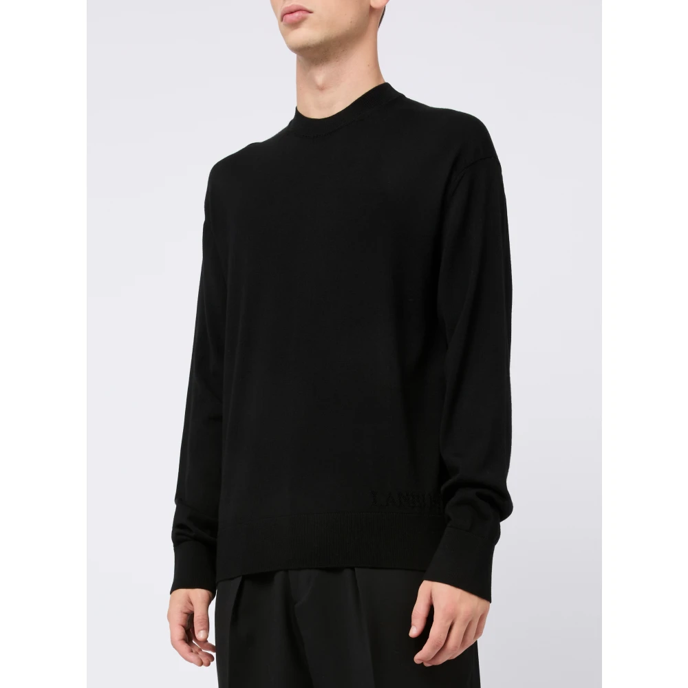 Laneus Kasjmier Sweater Nero Aw24 Black Heren