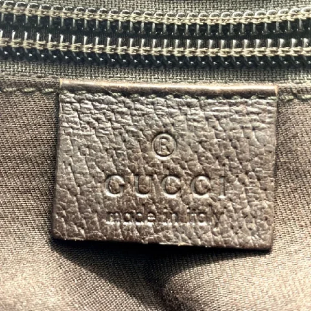Gucci Vintage Pre-owned Canvas shoulder-bags Brown Dames