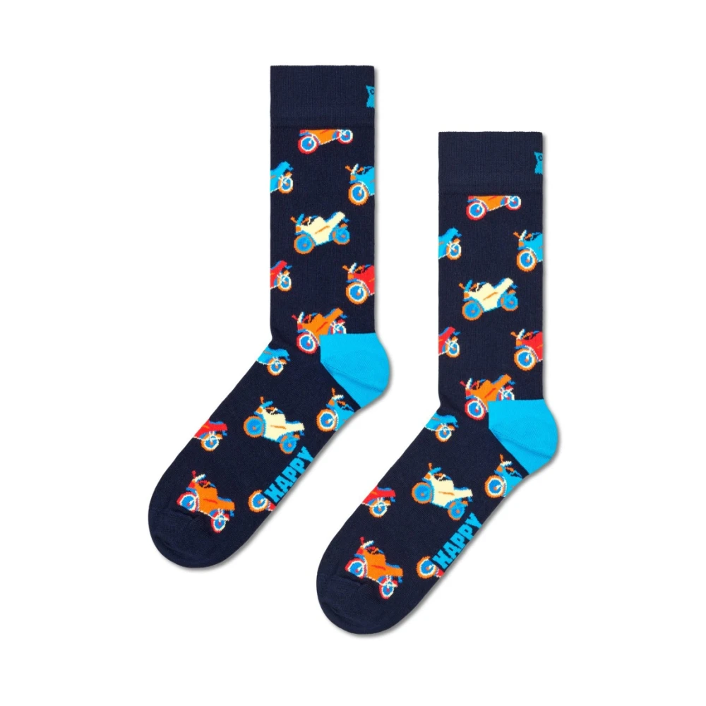 Happy Socks Motorfiets Sokken Multicolor Heren