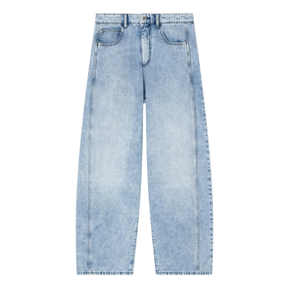 Emporio Armani Women's Blue Rounded Cut Jeans - Loose Fit Jeans - W31 - Jeans