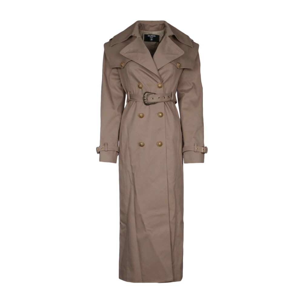 Coats > Trench Coats - - Balmain - Modalova