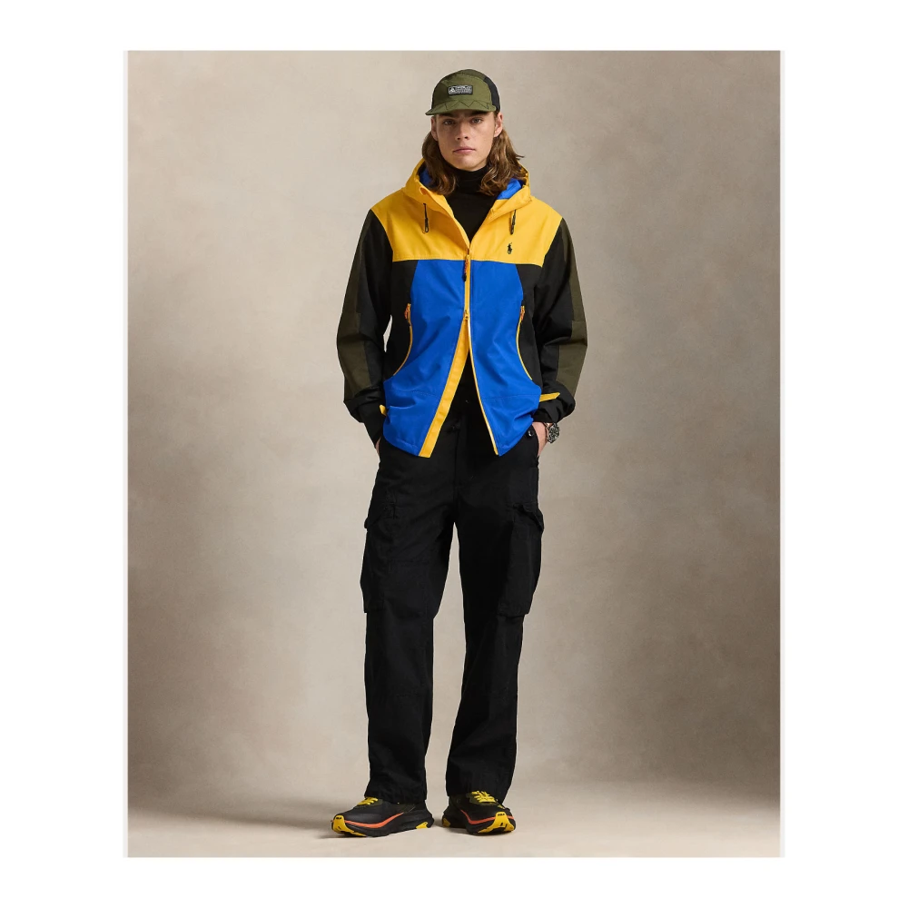 Polo Ralph Lauren Blauw Zwart Geel Kawai Jas Multicolor Heren