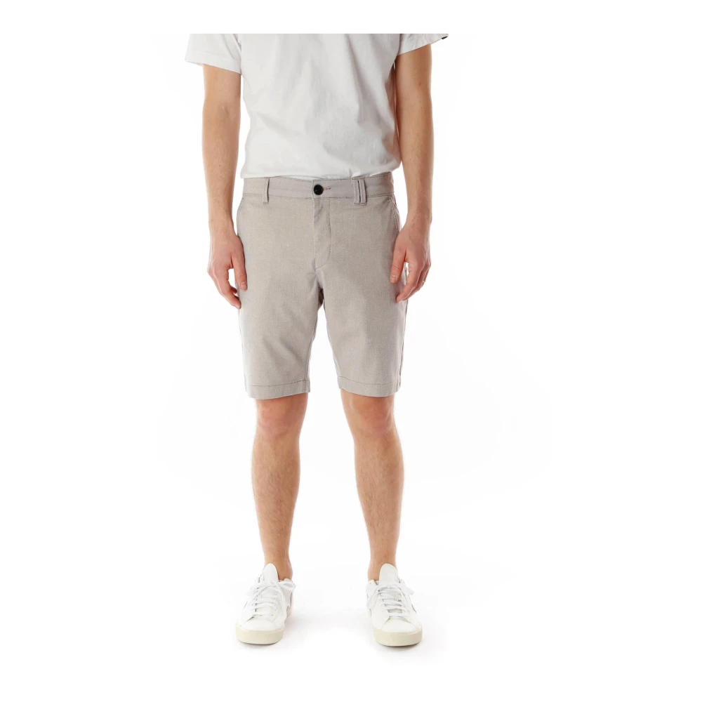 Gabba Slim Fit Shorts met knoopsluiting Gray Heren